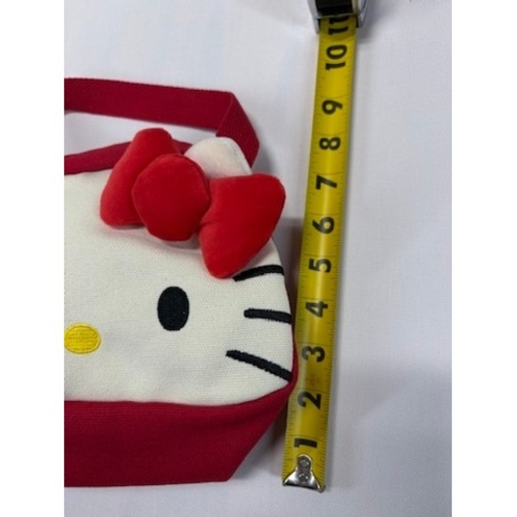 Hello Kitty Red & White Canvas Tote Bag – New Without Tags - Picture 10 of 12